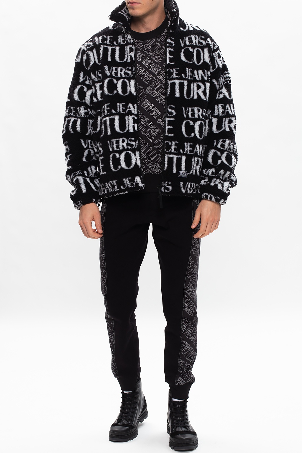 Jacket with logo Versace Jeans Couture - mats 45 Coats Jacket with logo Versace Jeans Couture - mats 45 Coats